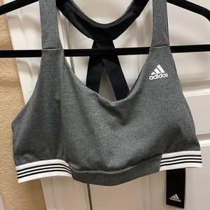 Adidas Gray Sports Bra